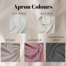 Load image into Gallery viewer, Personalised Logo Embroidered 100% Linen Pinafore Apron