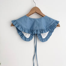 Load image into Gallery viewer, Embroidered Chambray Detachable Collar