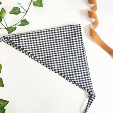 Load image into Gallery viewer, Cotton Gingham Hair Scarf, Triangle Head Scarf