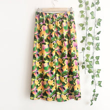 Load image into Gallery viewer, Linen Midi Skirt, A-Line Skirt,