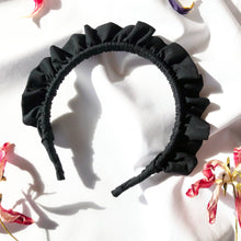 Load image into Gallery viewer, Black Rouched headband