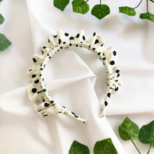 Load image into Gallery viewer, Polkadot Print Rouched headband