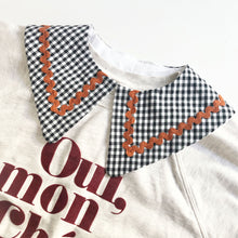Load image into Gallery viewer, Gingham Cotton Pointy Collar- Rust