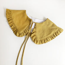Load image into Gallery viewer, Mustard Corduroy Cotton Detachable Collar