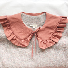 Load image into Gallery viewer, Dried Rose Cotton Removable Frill collar - Dried Rose