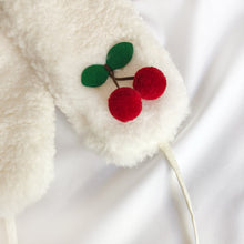 Load image into Gallery viewer, Cherry Drop Ear Warmer, Neck Warmer with Sherpa Lining