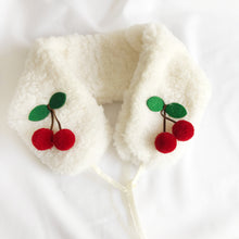 Load image into Gallery viewer, Cherry Drop Ear Warmer, Neck Warmer with Sherpa Lining