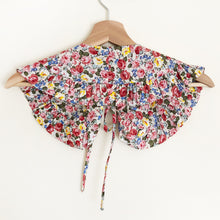 Load image into Gallery viewer, Pink Ditsy Floral Print Cotton Removable Frill collar
