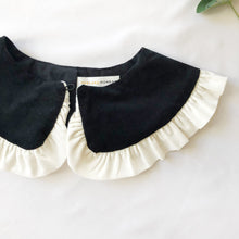Load image into Gallery viewer, Black&White Corduroy Cotton Detachable Collar