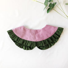 Load image into Gallery viewer, Lilac&Olive Green Corduroy Cotton Detachable Collar