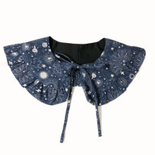 Load image into Gallery viewer, Celestial Print Cotton Removable Frill collar