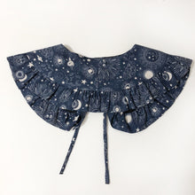 Load image into Gallery viewer, Celestial Print Cotton Removable Frill collar