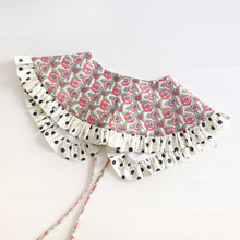 Load image into Gallery viewer, Spring Floral Print+Dot Frill Cotton Detachable Collar