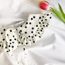 Load image into Gallery viewer, Kids Polkadot Cotton Detachable Collar