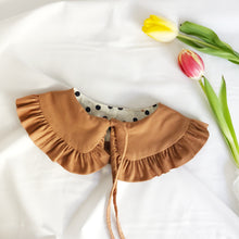 Load image into Gallery viewer, Kids Tan Cotton Detachable Collar