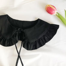 Load image into Gallery viewer, Kids Black Cotton Detachable Collar