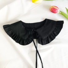 Load image into Gallery viewer, Kids Black Cotton Detachable Collar