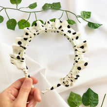 Load image into Gallery viewer, Polkadot Print Rouched headband