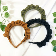 Load image into Gallery viewer, Khaki Rouched headband