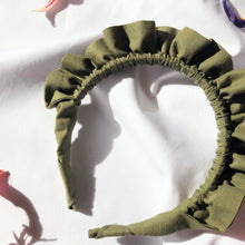 Load image into Gallery viewer, Khaki Rouched headband