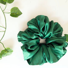 Load image into Gallery viewer, Green Silk Scrunchie