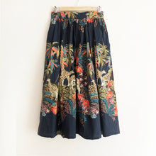Load image into Gallery viewer, Giraffe Print Cotton Midi Skirt