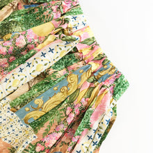 Load image into Gallery viewer, Lemon Garden Print Lurex Midi Skirt