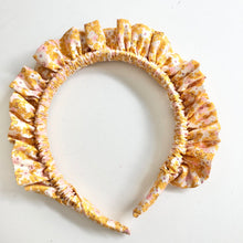 Load image into Gallery viewer, Yellow Floral Print Rouched headband