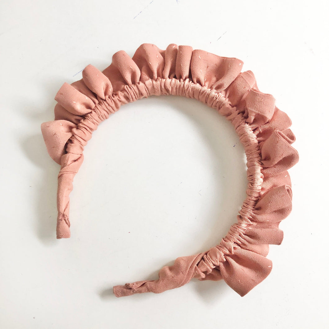 Dusty Pink Rouched headband