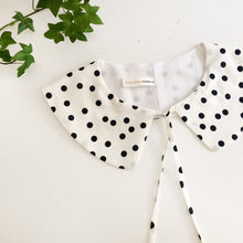 Load image into Gallery viewer, Polkadot Print Detachable Peter Pan Collar