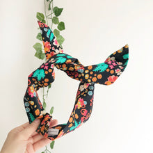 Load image into Gallery viewer, Vibrant Floral Print Cotton Wire Headband