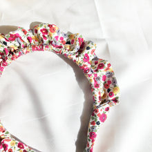 Load image into Gallery viewer, Red Ditsy Floral Rouched headband