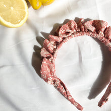Load image into Gallery viewer, Rose Paisley Rouched headband