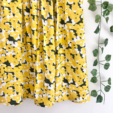 Load image into Gallery viewer, Yellow Floral Print Midi Skirt