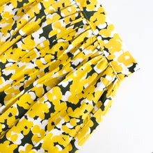Load image into Gallery viewer, Yellow Floral Print Midi Skirt