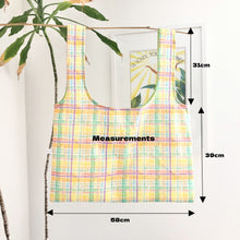 Load image into Gallery viewer, Blue Ditsy Print Reusable Shopping Bag