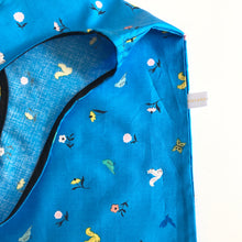 Load image into Gallery viewer, Blue Ditsy Print Reusable Shopping Bag