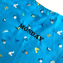 Load image into Gallery viewer, Blue Ditsy Print Reusable Shopping Bag