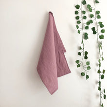 Load image into Gallery viewer, Lavender 100% Linen Tea Towel
