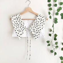 Load image into Gallery viewer, Polkadot Print Cotton Removable Collar, Sailor Collar