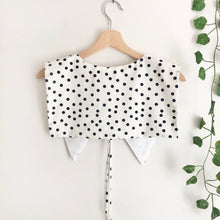 Load image into Gallery viewer, Polkadot Print Cotton Removable Collar, Sailor Collar
