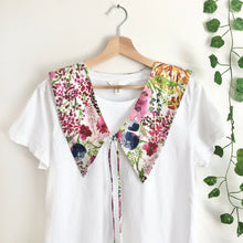 Load image into Gallery viewer, Floral Cotton Removable Collar, Sailor Collar