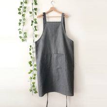 Load image into Gallery viewer, Personalised 100% Linen Pinafore Apron
