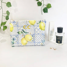 Load image into Gallery viewer, Personalised Lemon Print Pouch Bag