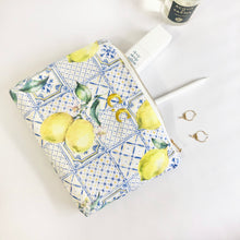 Load image into Gallery viewer, Personalised Lemon Print Pouch Bag
