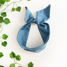 Load image into Gallery viewer, Denim Chambray Wire Headband
