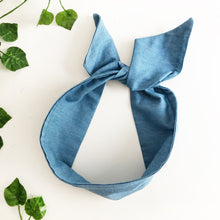 Load image into Gallery viewer, Denim Chambray Wire Headband