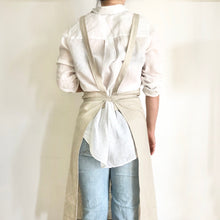 Load image into Gallery viewer, Personalised Natural 100% Linen Pinafore Apron