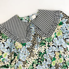 Load image into Gallery viewer, Black Cotton Gingham Detachable Collar