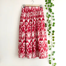 Load image into Gallery viewer, Ikat Print Cotton Midi Skirt